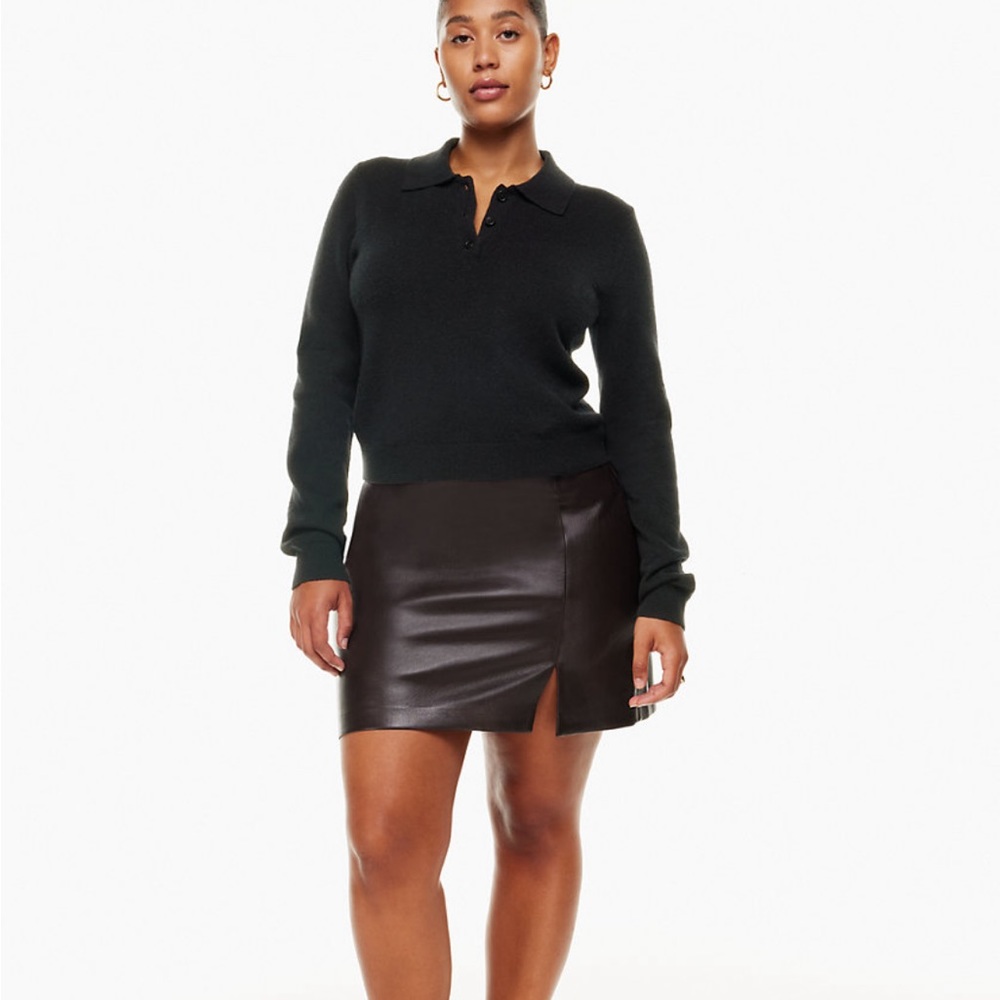 NWT Aritzia Wilfred Florence 100% Cashmere Sweater Black Size XS